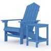 Silla De Jardã­n Adirondack Con Mesa Hdpe Azul Aguamarina Vidaxl