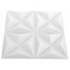 Paneles De Pared 3d 48 Unidades Blanco Origami 12 M² 50x50 Cm Vidaxl