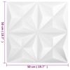 Paneles De Pared 3d 48 Unidades Blanco Origami 12 M² 50x50 Cm Vidaxl