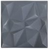 Paneles De Pared 3d 24 Unidades Gris Diamante 6 M² 50x50 Cm Vidaxl