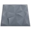 Paneles De Pared 3d 24 Unidades Gris Diamante 6 M² 50x50 Cm Vidaxl