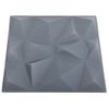 Paneles De Pared 3d 48 Unidades Gris Diamante 12 M² 50x50 Cm Vidaxl