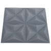 Paneles De Pared 3d 24 Unidades Gris Origami 6 M² 50x50 Cm Vidaxl