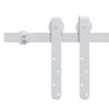 Kit Mini Puerta Corredera Armario Acero Carbono Blanco 200 Cm Vidaxl