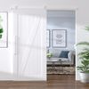 Kit Herrajes Para Puertas Correderas De Acero Blanco 200 Cm Vidaxl