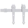 Kit Herrajes Para Puertas Correderas De Acero Blanco 183 Cm Vidaxl