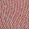 Alfombra De Exterior De Tejido Plano Rojo 100x200 Cm Vidaxl