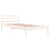 Sofá Cama Madera Maciza De Pino Blanco 90x200 Cm