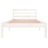 Sofá Cama Madera Maciza De Pino Blanco 90x200 Cm