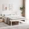 Cama Para Personas Mayores Madera Maciza Pino Blanca 120x190 Cm Vidaxl