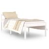 Cama Para Personas Mayores Madera Maciza Pino Blanca 90x200 Cm Vidaxl