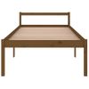 Cama Personas Mayores Madera Maciza Pino Marrón Miel 100x200 Cm Vidaxl