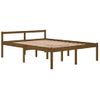 Cama Personas Mayores Madera Maciza Pino Marrón Miel 150x200 Cm Vidaxl