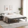 Cama Para Personas Mayores Madera Maciza Pino Gris 200x200 Cm Vidaxl