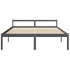 Cama Para Personas Mayores Madera Maciza Pino Gris 200x200 Cm Vidaxl