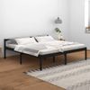 Cama Para Personas Mayores Madera Maciza Pino Negra 200x200 Cm Vidaxl