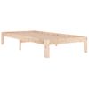 Estructura De Cama Madera Maciza 90x190 Cm Vidaxl