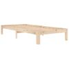 Estructura De Cama De Madera Maciza De Pino 90x200 Cm Vidaxl