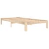 Estructura De Cama Madera Maciza De Pino 100x200 Cm Vidaxl