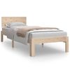 Estructura De Cama Madera Maciza 75x190 Cm Vidaxl