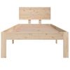 Estructura De Cama Madera Maciza 75x190 Cm Vidaxl