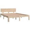 Estructura De Cama De Matrimonio Madera Maciza 135x190 Cm Vidaxl