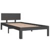 Estructura De Cama Madera Maciza De Pino Gris 90x200 Cm Vidaxl