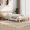 Estructura De Cama Madera Maciza De Pino 120x200 Cm Vidaxl