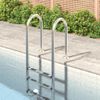 Escalera Para Piscina Acero Inoxidable 304 54x38x158 Cm Vidaxl