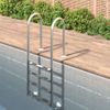 Escalera Para Piscina Acero Inoxidable 304 54x38x184,5 Cm Vidaxl