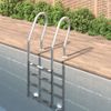 Escalera Para Piscina Acero Inoxidable 304 54x38x184,5 Cm Vidaxl