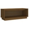 Mueble De Tv Madera Maciza De Pino Marrón Miel 90x35x35 Cm Vidaxl