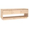 Mueble De Tv De Madera Maciza De Pino 110,5x34x40 Cm Vidaxl