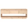 Mueble De Tv De Madera Maciza De Pino 110,5x34x40 Cm Vidaxl