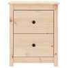 Mesita De Noche Madera Maciza De Pino 50x35x61,5 Cm Vidaxl