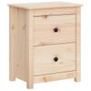 Mesitas De Noche 2 Uds Madera Maciza De Pino 50x35x61,5 Cm Vidaxl