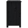 Mesitas De Noche 2 Uds Madera Maciza De Pino Negra 50x35x61,5cm Vidaxl