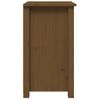 Mesita De Noche Madera Maciza De Pino Marrón Miel 40x35x61,5 Cm Vidaxl