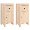 Aparadores 2 Uds Madera Maciza De Pino 40x35x80 Cm Vidaxl