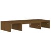 Soporte De Monitor Madera Maciza Pino Marrón Miel 60x24x10,5 Cm Vidaxl