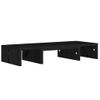 Soporte De Monitor Madera Maciza De Pino Negro 60x24x10,5 Cm Vidaxl