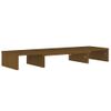 Soporte De Monitor Madera Maciza Pino Marrón Miel 80x24x10,5 Cm Vidaxl