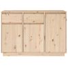 Aparador De Madera Maciza De Pino 110x34x75 Cm Vidaxl