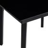 Mesa De Comedor Para Jardín Acero Y Vidrio Negro 200x100x74 Cm Vidaxl