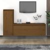 Muebles Para Tv 2 Piezas Madera Maciza De Pino Marrón Miel Vidaxl