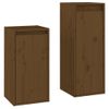 Muebles Para Tv 2 Piezas Madera Maciza De Pino Marrón Miel Vidaxl