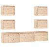 Muebles Para Tv 7 Piezas Madera Maciza De Pino Vidaxl