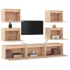 Muebles Para Tv 7 Piezas Madera Maciza De Pino Vidaxl