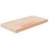 Tabla De Estantería Madera Maciza Roble Sin Tratar 40x20x2,5 Cm Vidaxl