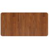 Encimera Baño Madera Maciza Tratada Marrón Oscuro 80x40x1,5 Cm Vidaxl